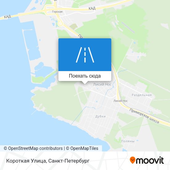 Карта Короткая Улица