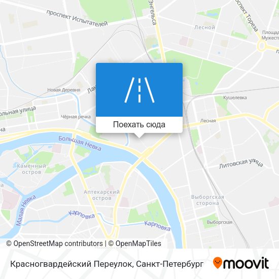 Карта Красногвардейский Переулок