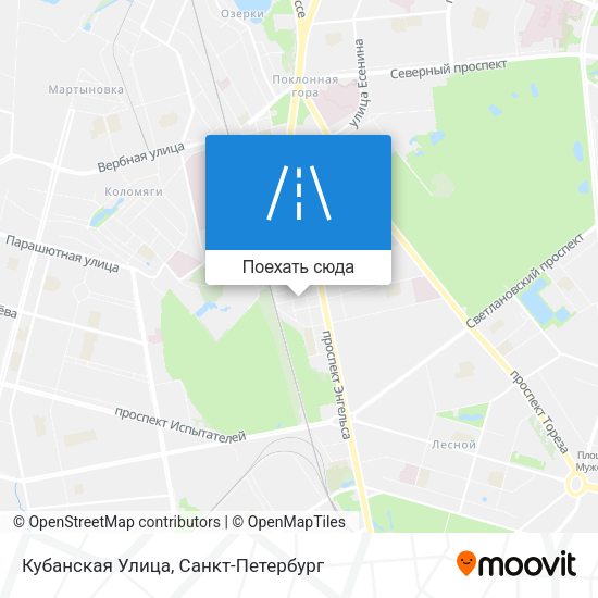 Карта Кубанская Улица