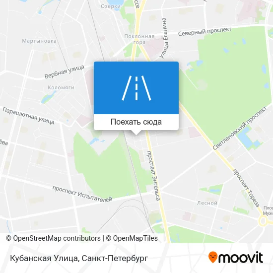 Карта Кубанская Улица