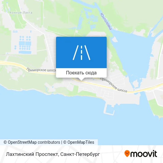 Карта Лахтинский Проспект