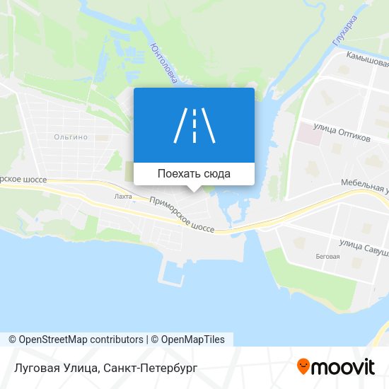 Карта Луговая Улица