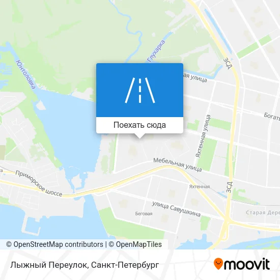 Карта Лыжный Переулок