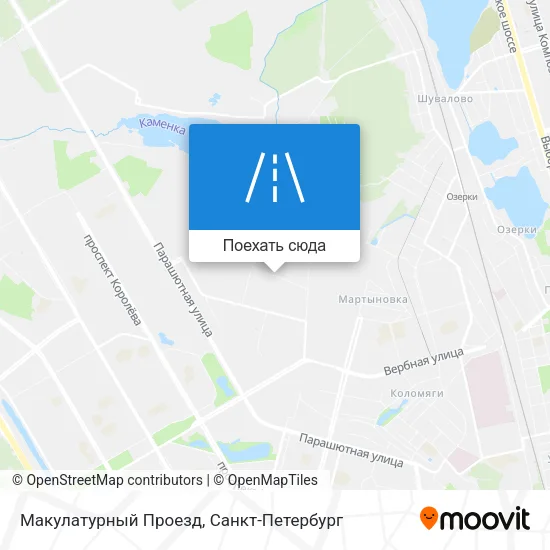 Карта Макулатурный Проезд