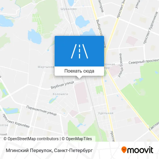 Карта Мгинский Переулок