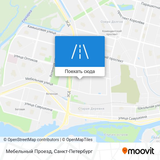 Карта Мебельный Проезд