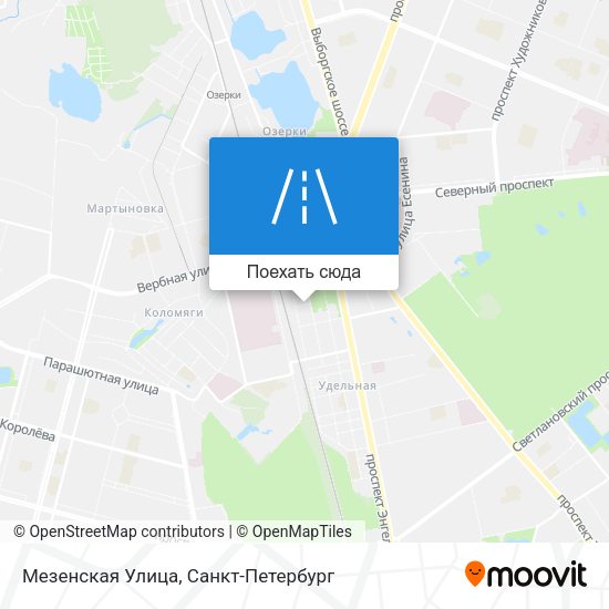 Карта Мезенская Улица