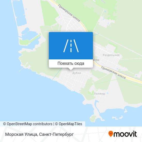 Карта Морская Улица
