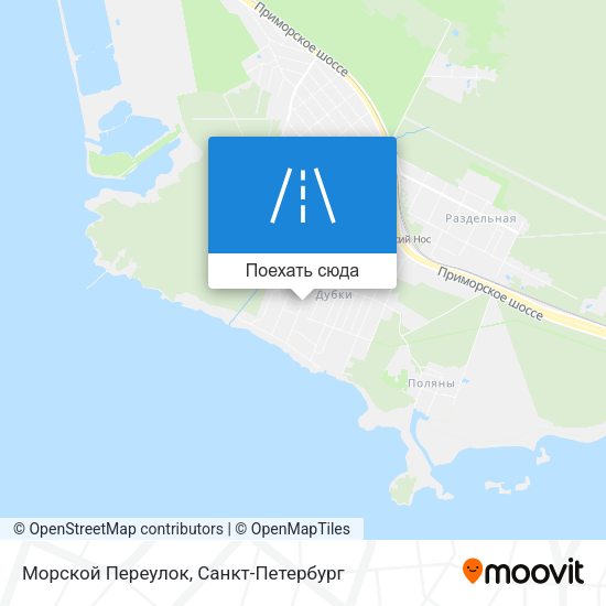 Карта Морской Переулок