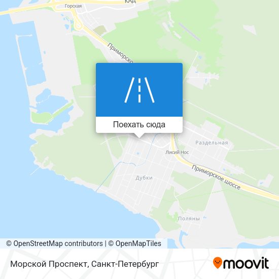 Карта Морской Проспект