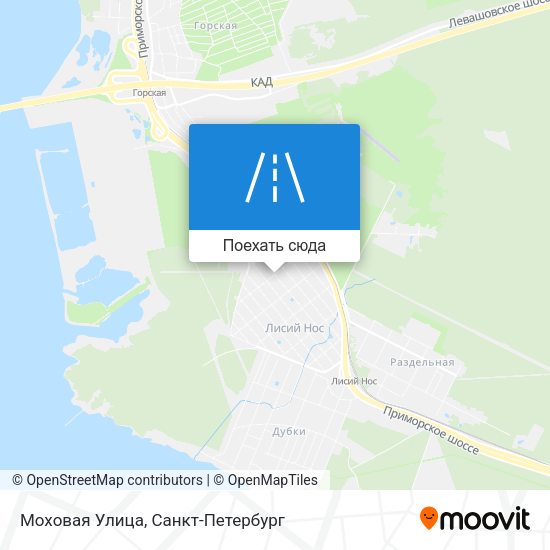 Карта Моховая Улица