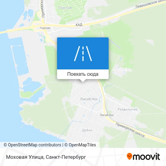 Карта Моховая Улица