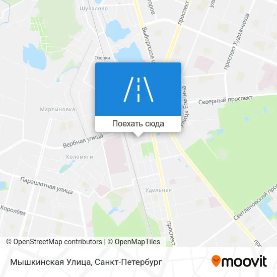 Карта Мышкинская Улица