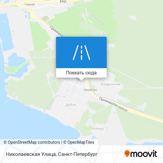Карта Николаевская Улица