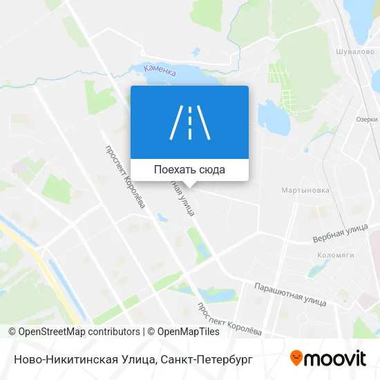 Карта Ново-Никитинская Улица