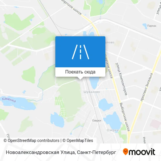 Карта Новоалександровская Улица
