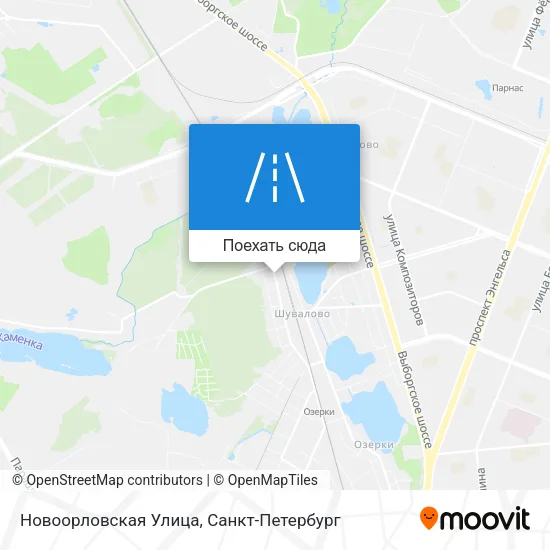 Карта Новоорловская Улица