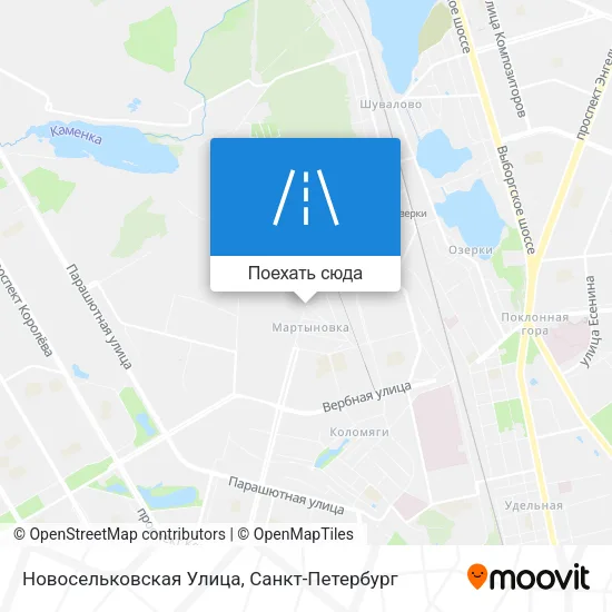 Карта Новосельковская Улица