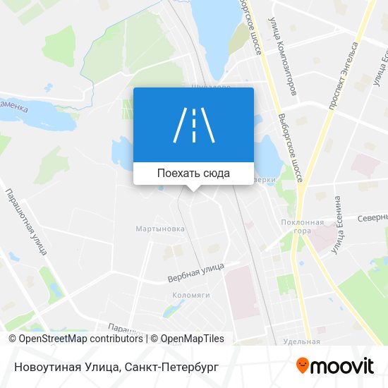 Карта Новоутиная Улица