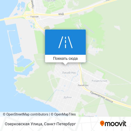 Карта Озерковская Улица
