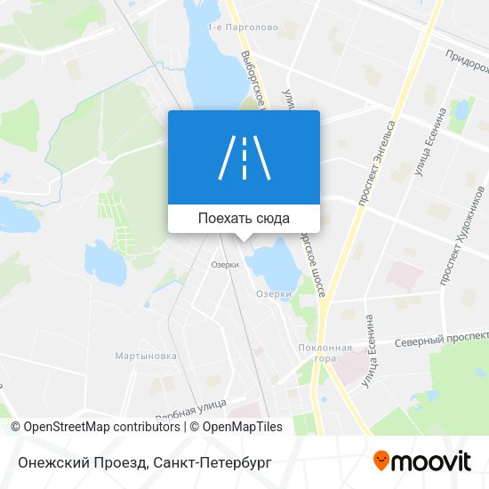 Карта Онежский Проезд