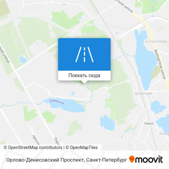 Карта Орлово-Денисовский Проспект