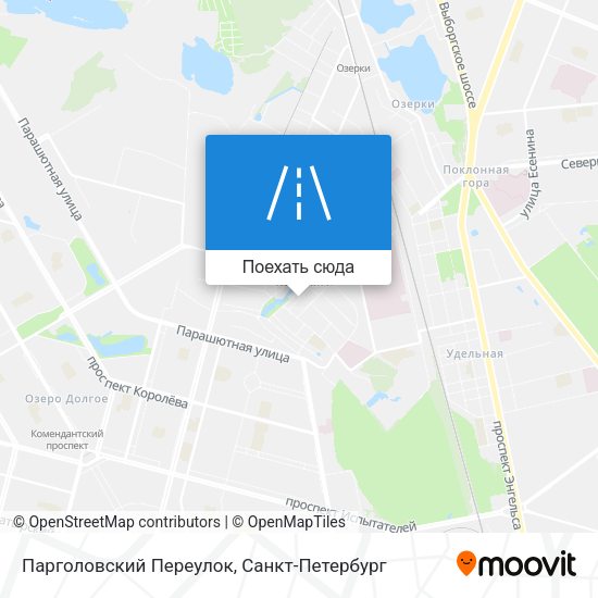 Карта Парголовский Переулок