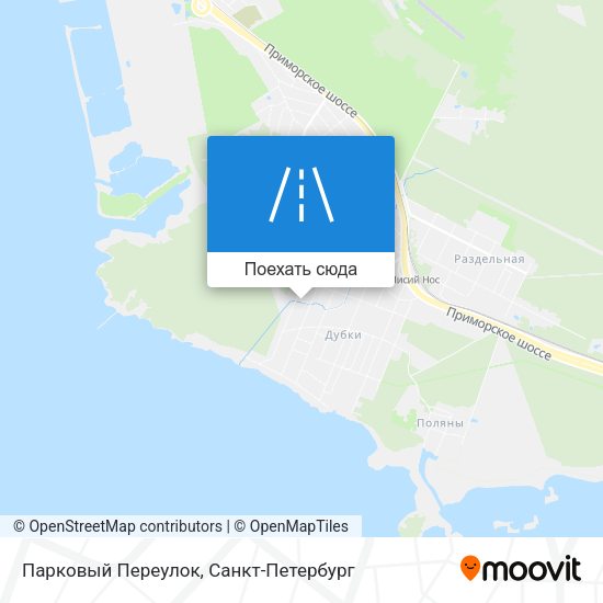 Карта Парковый Переулок
