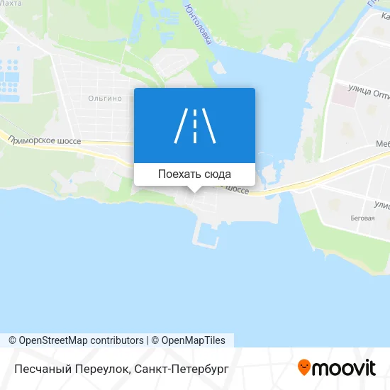 Карта Песчаный Переулок