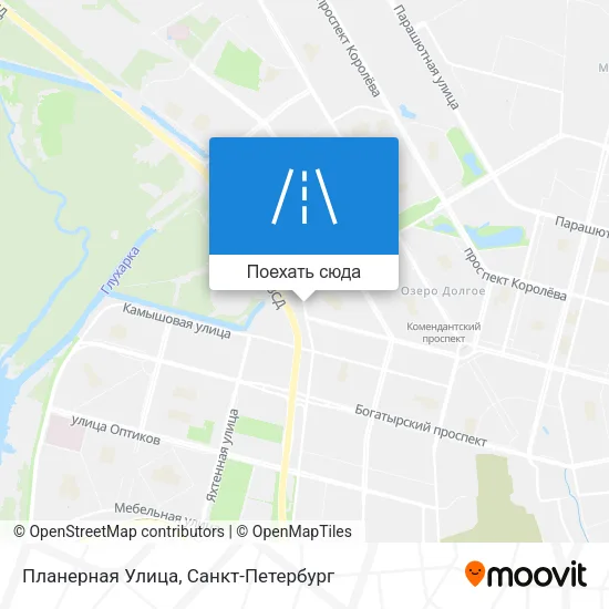 Карта Планерная Улица