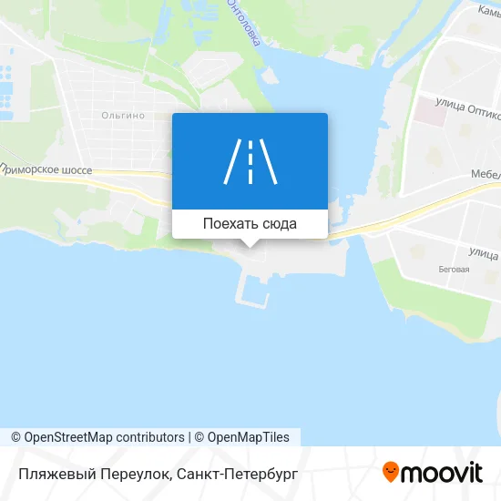 Карта Пляжевый Переулок