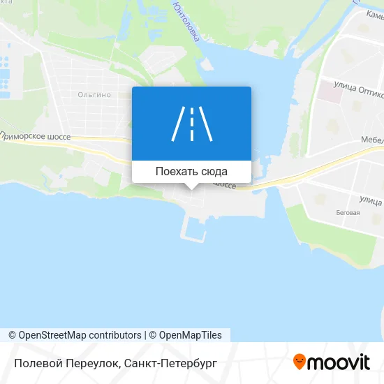 Карта Полевой Переулок