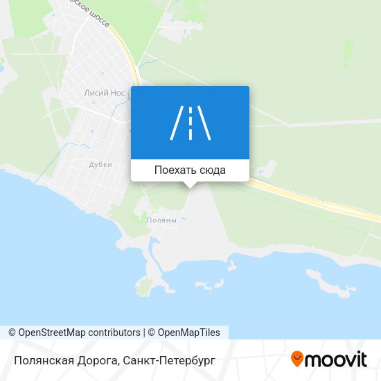 Карта Полянская Дорога