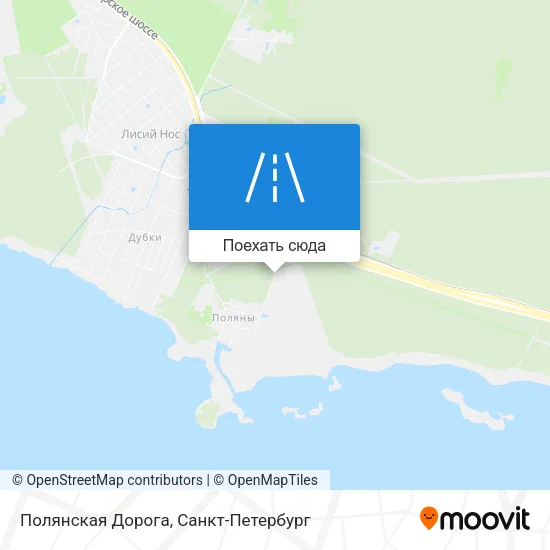 Карта Полянская Дорога