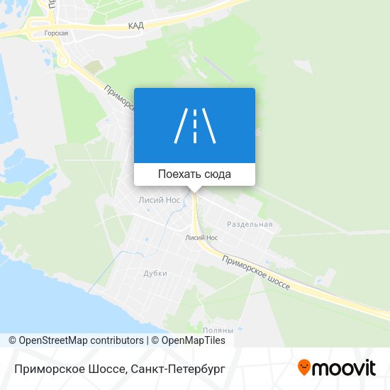 Карта Приморское Шоссе