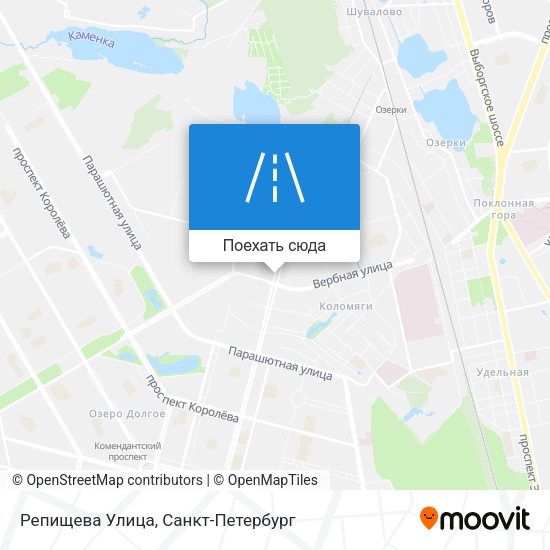Карта Репищева Улица