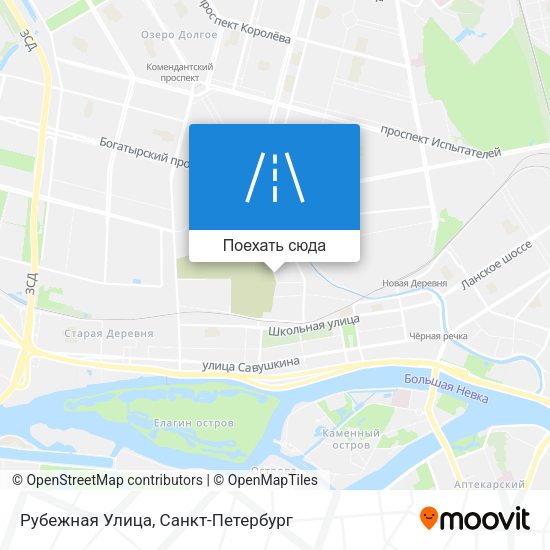 Карта Рубежная Улица