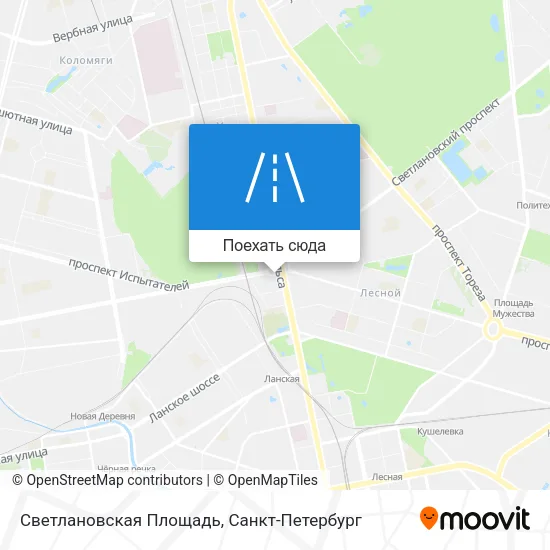 Карта Светлановская Площадь
