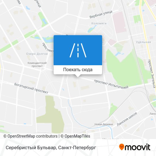 Карта Серебристый Бульвар