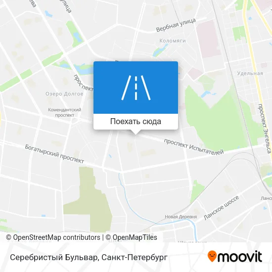 Карта Серебристый Бульвар
