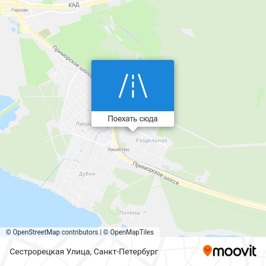 Карта Сестрорецкая Улица