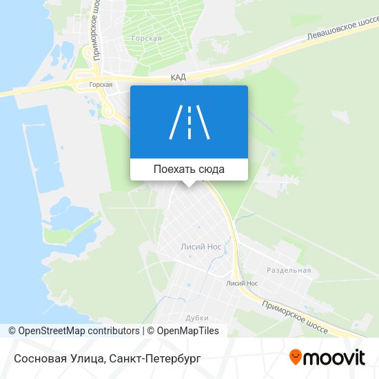 Карта Сосновая Улица