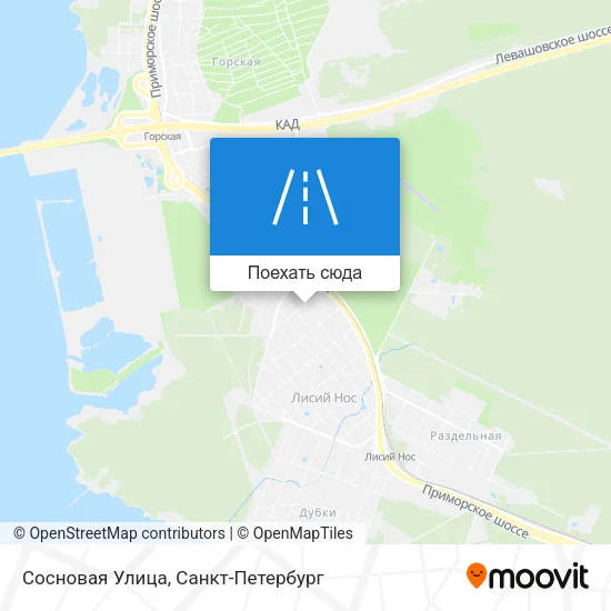 Карта Сосновая Улица
