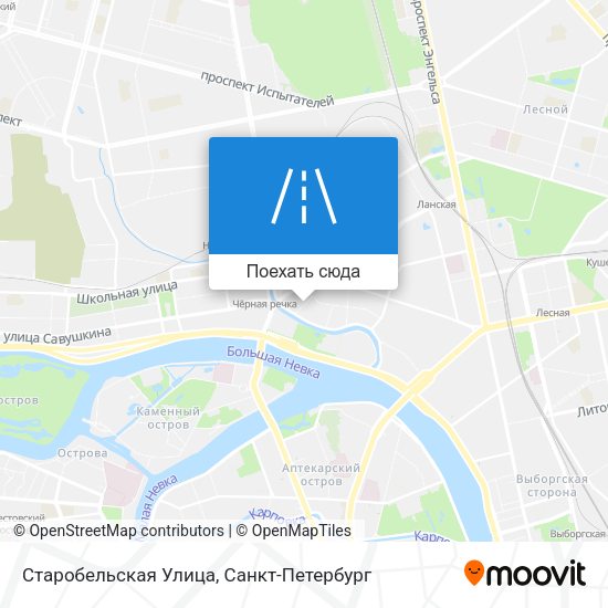 Карта Старобельская Улица