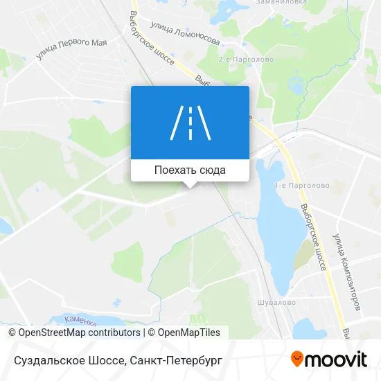 Карта Суздальское Шоссе