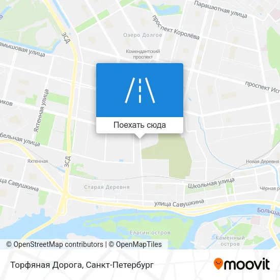 Карта Торфяная Дорога