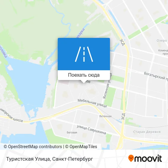 Карта Туристская Улица