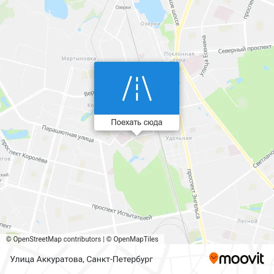 Карта Улица Аккуратова
