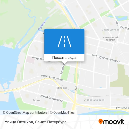 Карта Улица Оптиков