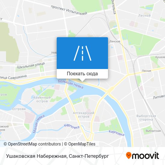Карта Ушаковская Набережная